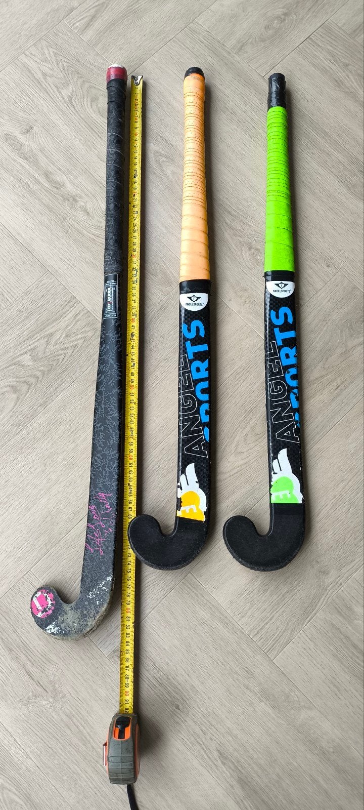 Drie gebruikte hockeysticks, diverse maten, Ophalen of Verzenden, Gebruikt