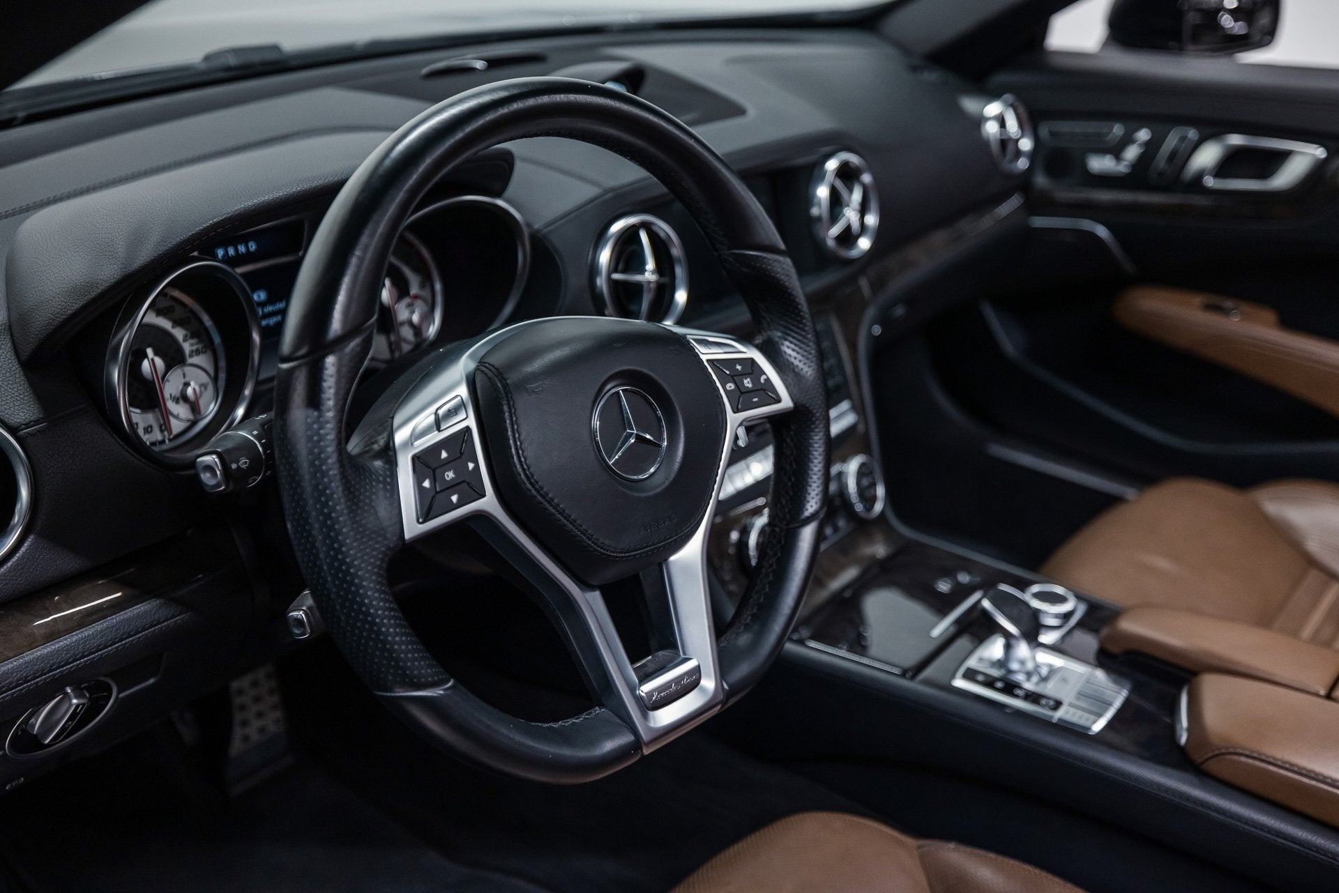 Mercedes-Benz SL-Klasse 500 AMG Styling (bj 2013, automaat), Auto's, Achterwielaandrijving, Gebruikt, Cabriolet, Xenon verlichting