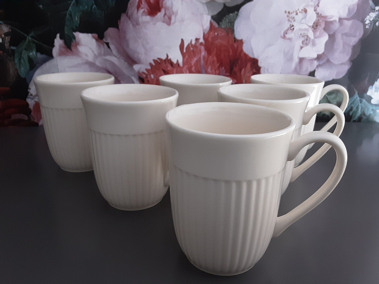 Wedgwood Edme hoge bekers 11cm in Nieuwstaat Per stuk, Huis en Inrichting, Keuken | Servies, Ophalen, Zo goed als nieuw, Wedgwood