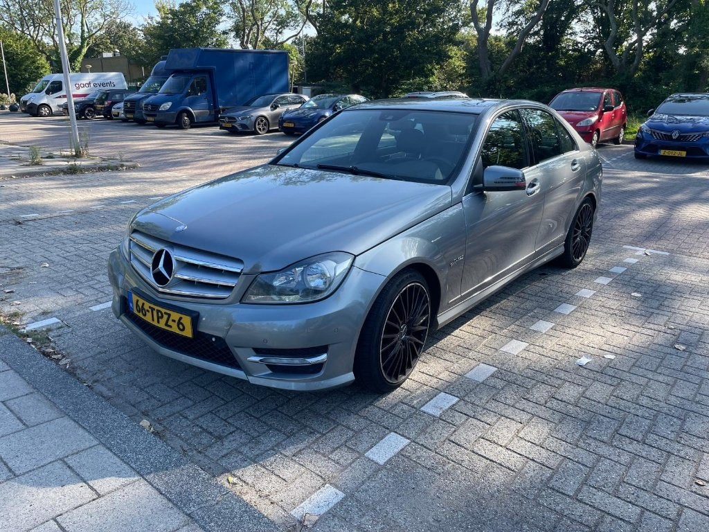 Mercedes-Benz C-Klasse 1.8 LPG Sedan AUT 2012 Zilver, Automaat, Achterwielaandrijving, 1800 kg, Zwart