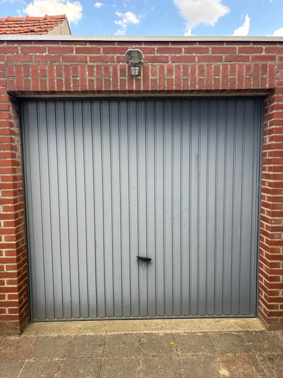 Garagedeur, kleur antraciet, Ophalen, Gebruikt, 120 cm of meer, Garagedeur