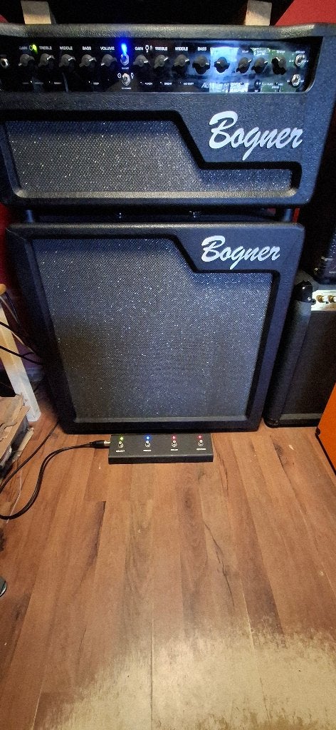 Bogner Alchemist Head+ Bogner 212 Cabinet, Ophalen, Gebruikt, Gitaar, Minder dan 50 watt