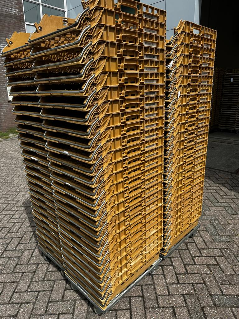 Eerlijke bakkerij kratten te koop - diverse aantallen bakker, Ophalen, Gebruikt, Minder dan 35 cm, Minder dan 50 cm