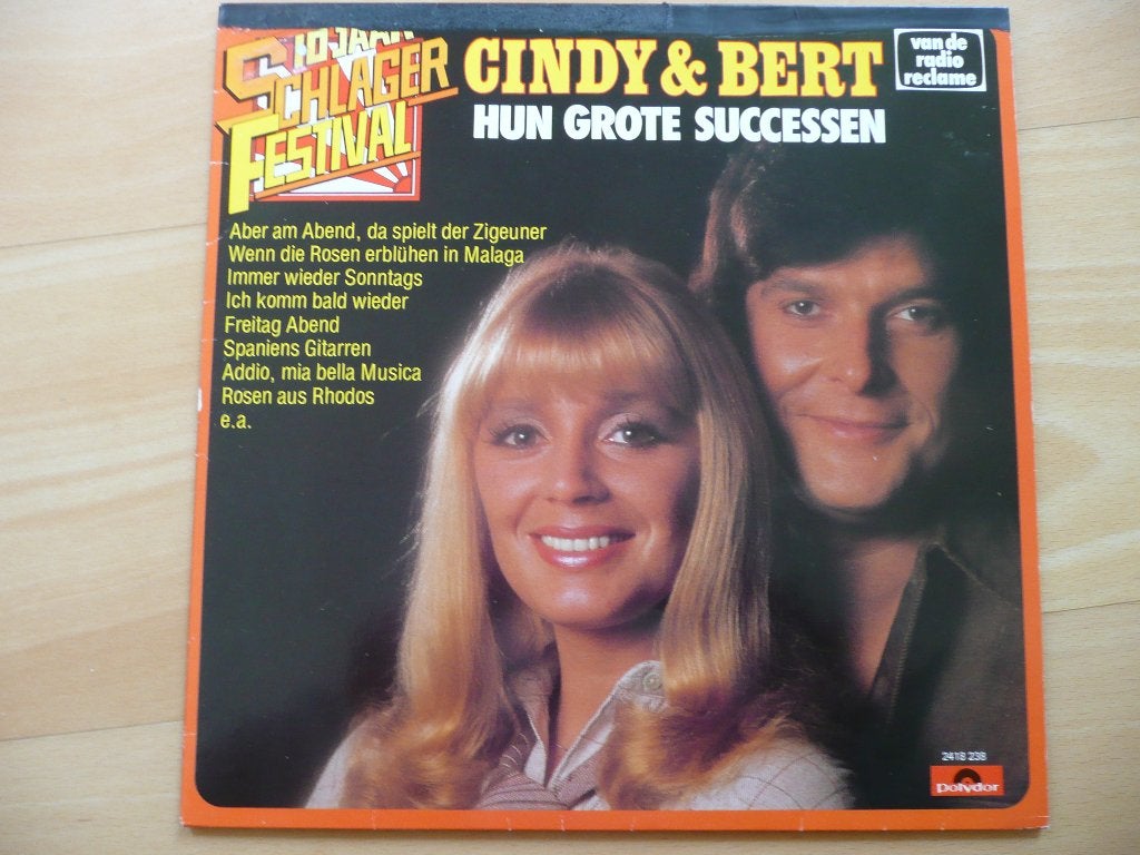 Lp Cindy en Bert - Hun Grote Successen, Ophalen, Gebruikt, LP