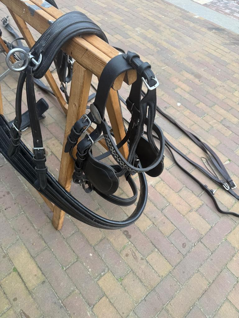 IDEAL Enkelspan tuig, Dieren en Toebehoren, Paarden en Pony's | Hoofdstellen en Tuigage, Ophalen of Verzenden, Zo goed als nieuw