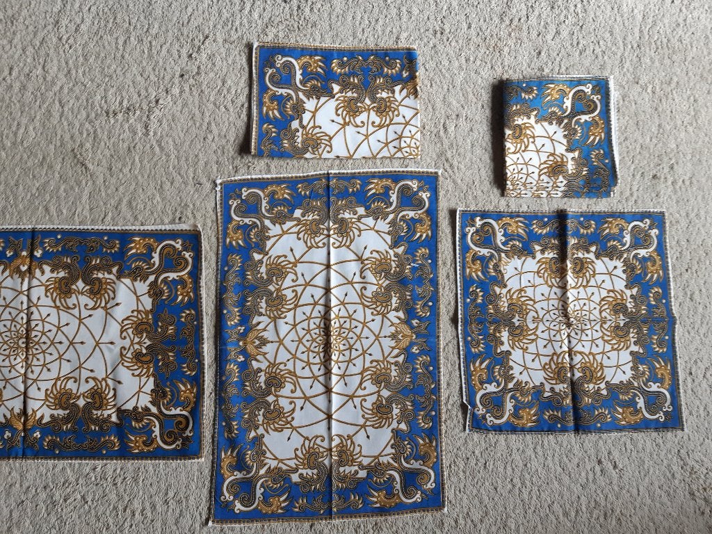 tafellopertje, batik, modern indonesie, Blauw, Nieuw, Ophalen of Verzenden, Tafelloper