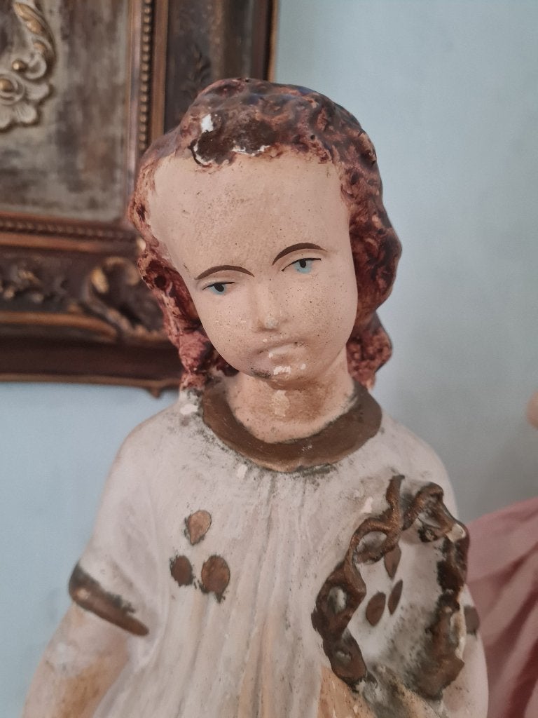 45 cm hoog antiek St Janneke beeld, Antiek en Kunst, Ophalen of Verzenden
