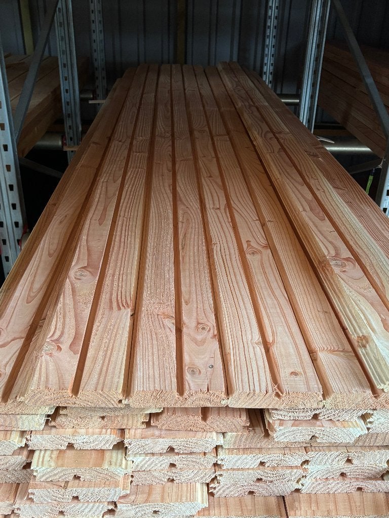 Douglas dubbel rhombus 27 x 135 x 3000 mm, Ophalen, Nieuw, 250 cm of meer, Balken