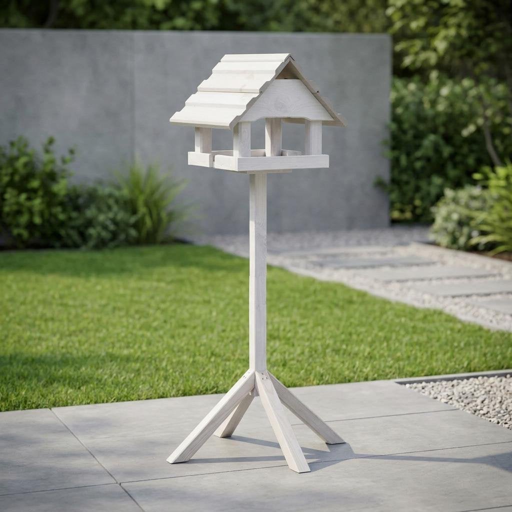 Vogelvoederhuis op paal 39 cm, Tuin en Terras, Ophalen of Verzenden, Zo goed als nieuw