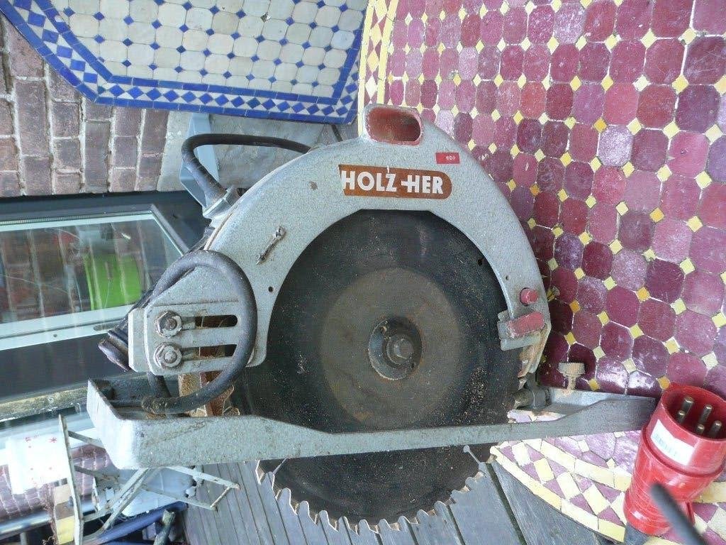 Holzher zware cirkelzaag, Gebruikt, Cirkelzaag, 30 tot 70 mm, 1200 watt of meer