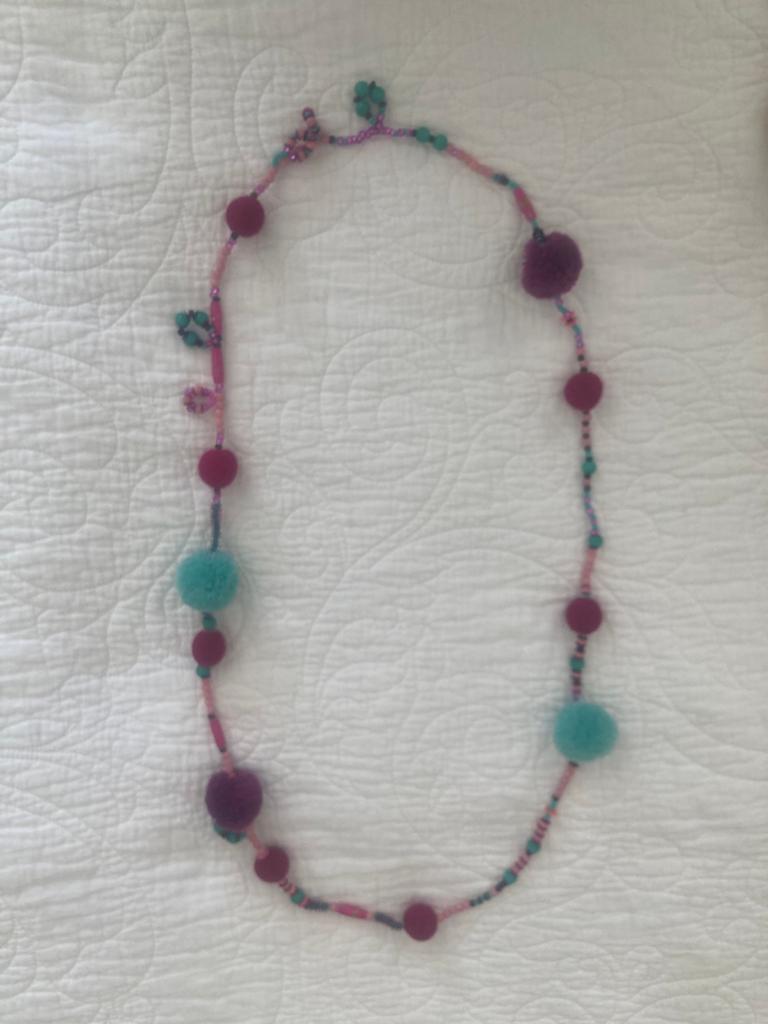 Handgemaakte boho KETTING anna romy oilily anna stijl NIEUW, Ophalen of Verzenden, Nieuw, Overige materialen