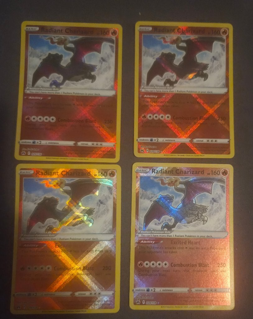 Radiant Charizard (CRZ 020), Ophalen of Verzenden, Zo goed als nieuw, Losse kaart, Foil