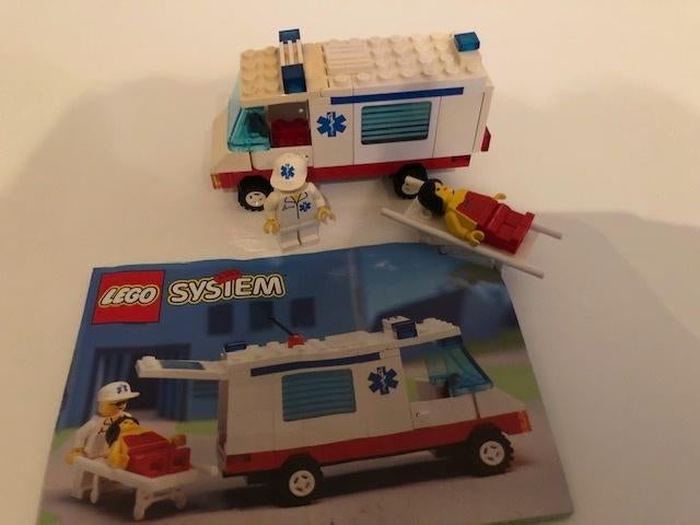 Legoset 6666 Ambulance, Gebruikt, Lego, Ophalen of Verzenden, Complete set
