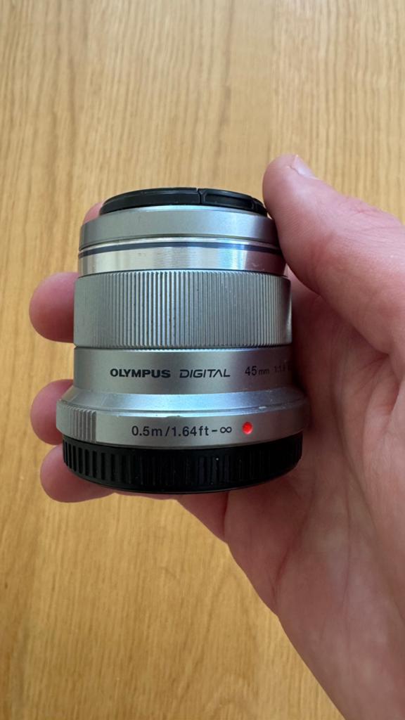 Olympus M.Zuiko Digital 45mm f/1.8 (Micro Four Thirds), Audio, Tv en Foto, Fotografie | Lenzen en Objectieven, Ophalen, Zo goed als nieuw