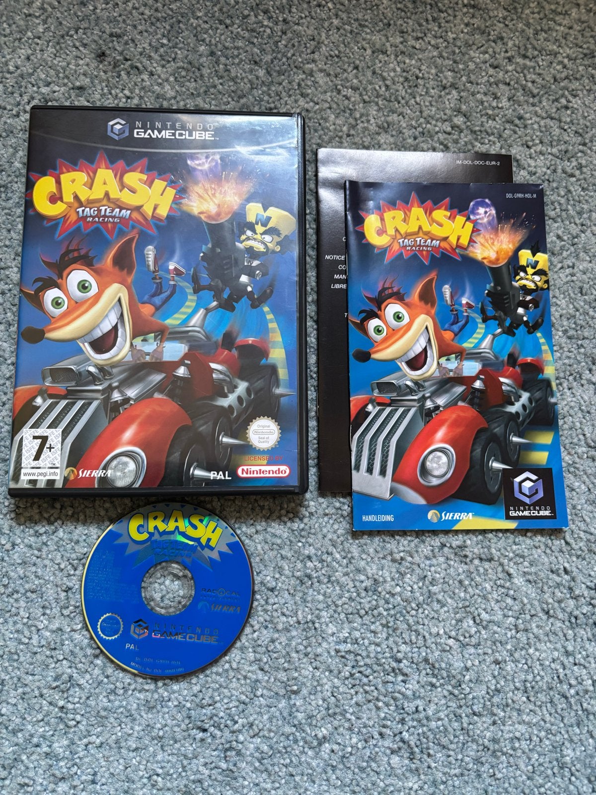 Crash Tag Team Racing - Nintendo GameCube, Spelcomputers en Games, Games | Nintendo GameCube, Zo goed als nieuw, Racen en Vliegen