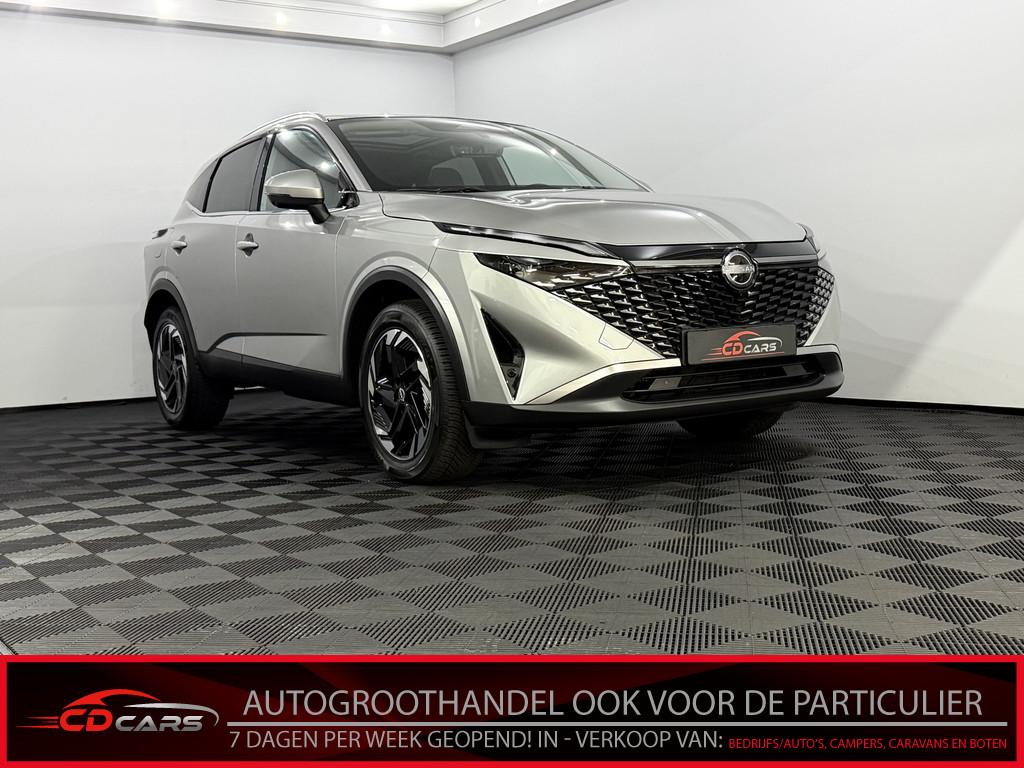 Nissan QASHQAI 1.3 MHEV Xtronic N-Connecta Panoramadak, Half, 4 cilinders, Leder en Stof, Bedrijf, Qashqai