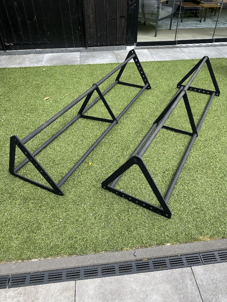 Crossmaxx XL rig triangle pull up beam / monkey bar 180 cm, Ophalen, Zo goed als nieuw, Buik, Oprekstang