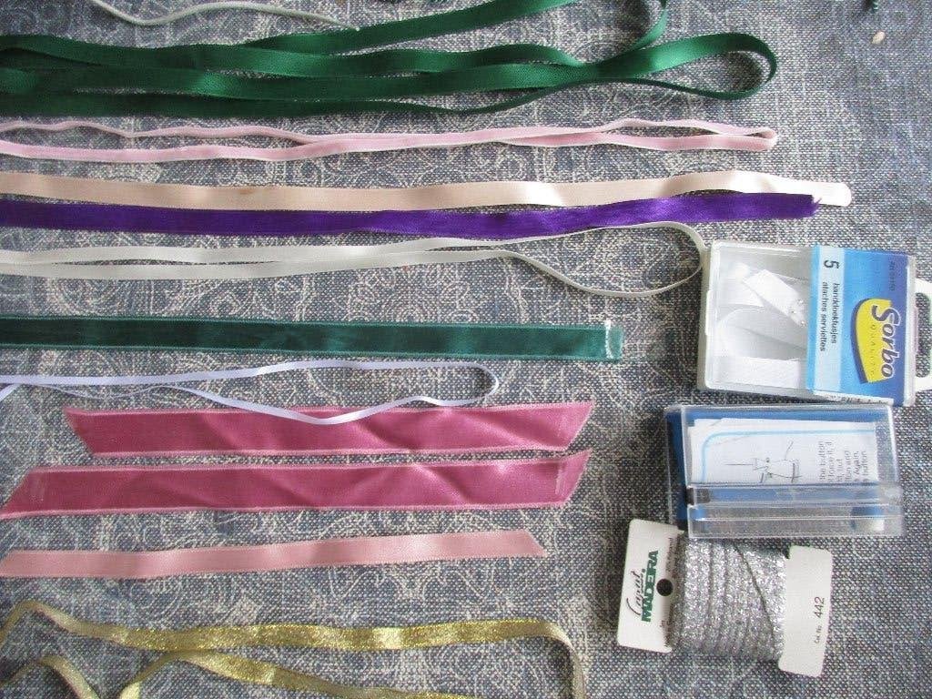 Div: lintjes, koord, zilver band, draaddoorhaler,, Ophalen of Verzenden, Nieuw, Lint, Band of Elastiek