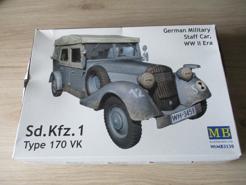 MB  German military staff car WWII Era, Hobby en Vrije tijd, Modelbouw | Auto's en Voertuigen, 1:32 tot 1:50, Ophalen of Verzenden