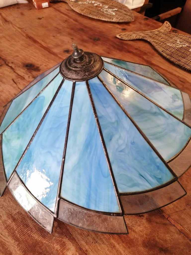Tiffany hanglamp, Huis en Inrichting, Ophalen, Gebruikt, Glas, Tiffany style