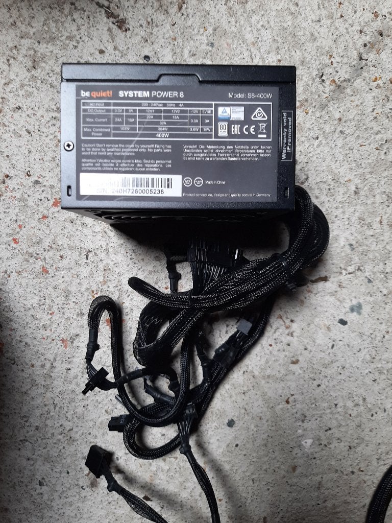 BeQuiet PC voeding ups, Ophalen, Gebruikt