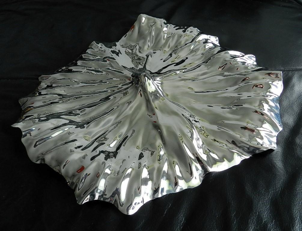 Officina Alessi "LOTUS LEAF" Centerpiece. Zeldzaam., Antiek en Kunst, Kunst | Designobjecten, Ophalen of Verzenden