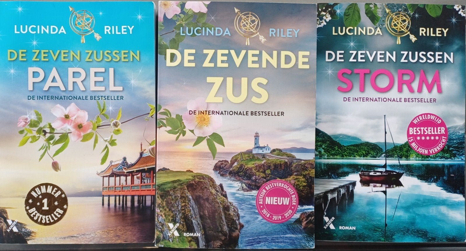 Lucinda Riley, 3 boeken van de 7 Zussen., Boeken, Romans, Ophalen, Zo goed als nieuw, Lucinda Riley, Nederland