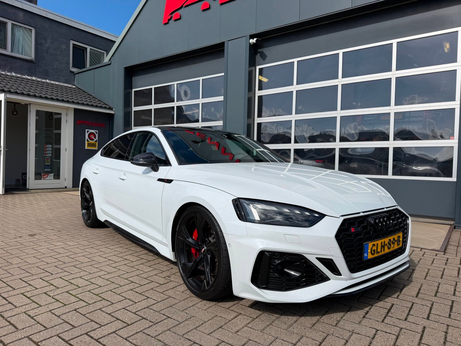 Audi RS5 Sportback 2.9 TFSI quattro Edition 25 / RS Dynamic, Auto's, Dealer onderhouden, Gebruikt, RS5, Wit