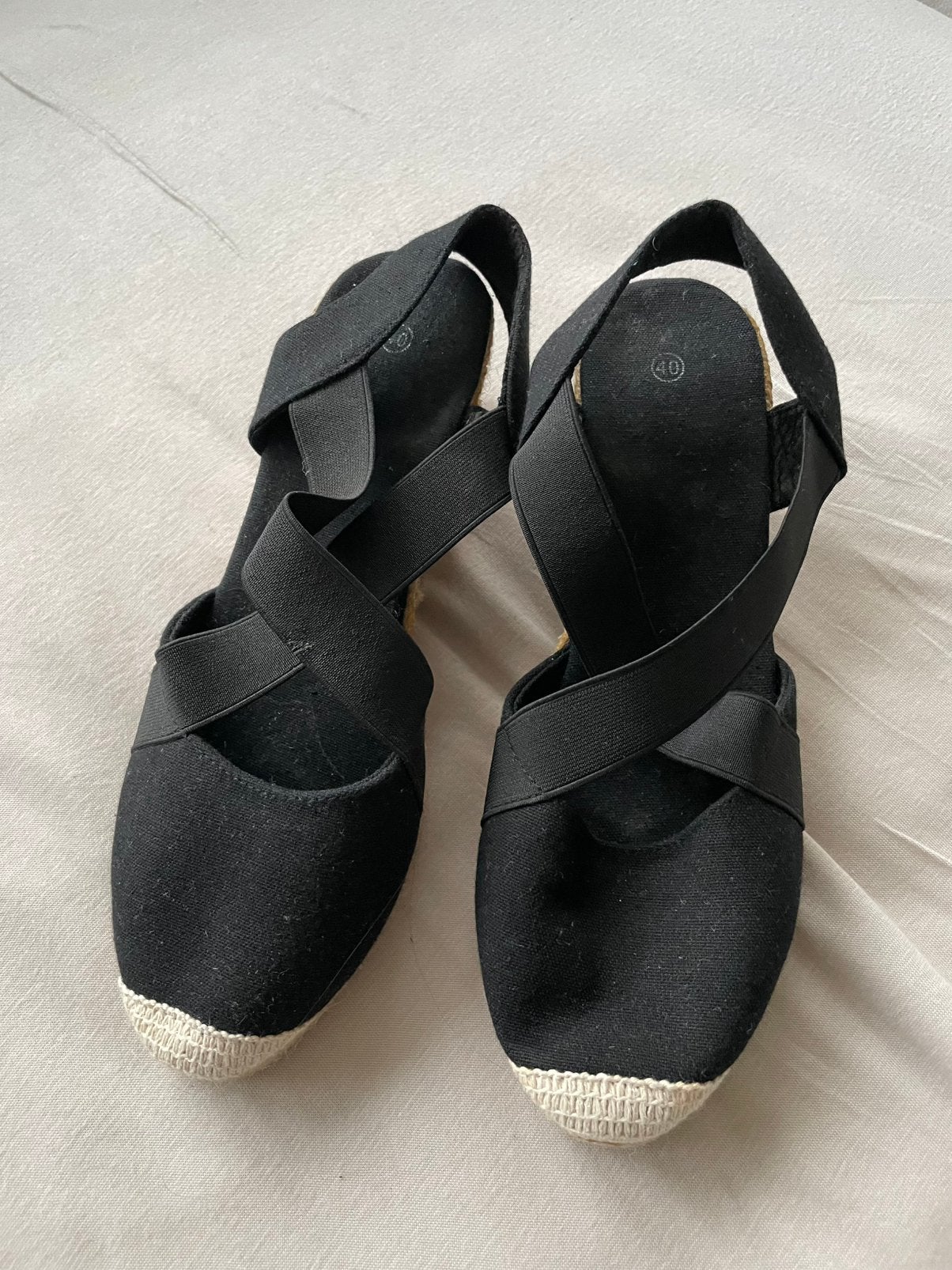Espadrilles zwart, Zwart, Ophalen of Verzenden, Zo goed als nieuw, Espadrilles of Moccasins