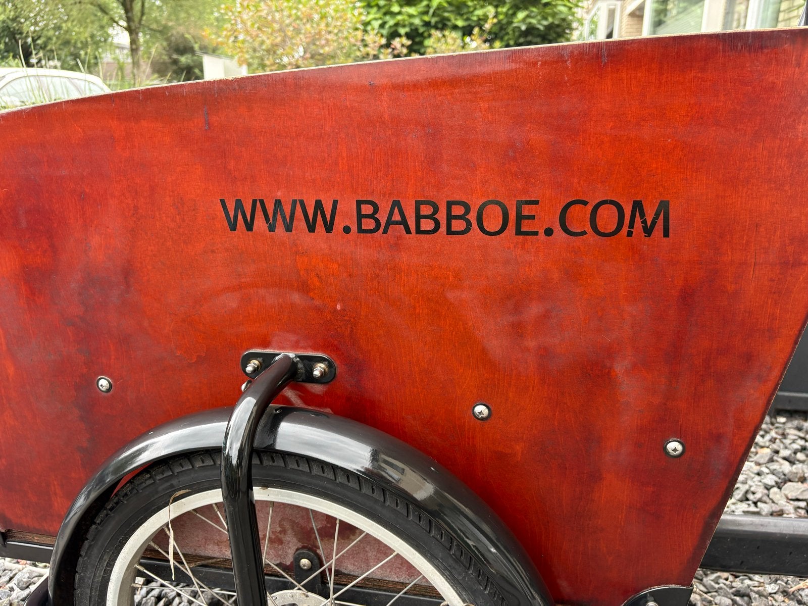 Babboe Big Bakfiets - Elektrisch met huif, Fietsen en Brommers, Ophalen, 4 kinderen of meer, Gebruikt, Elektrisch