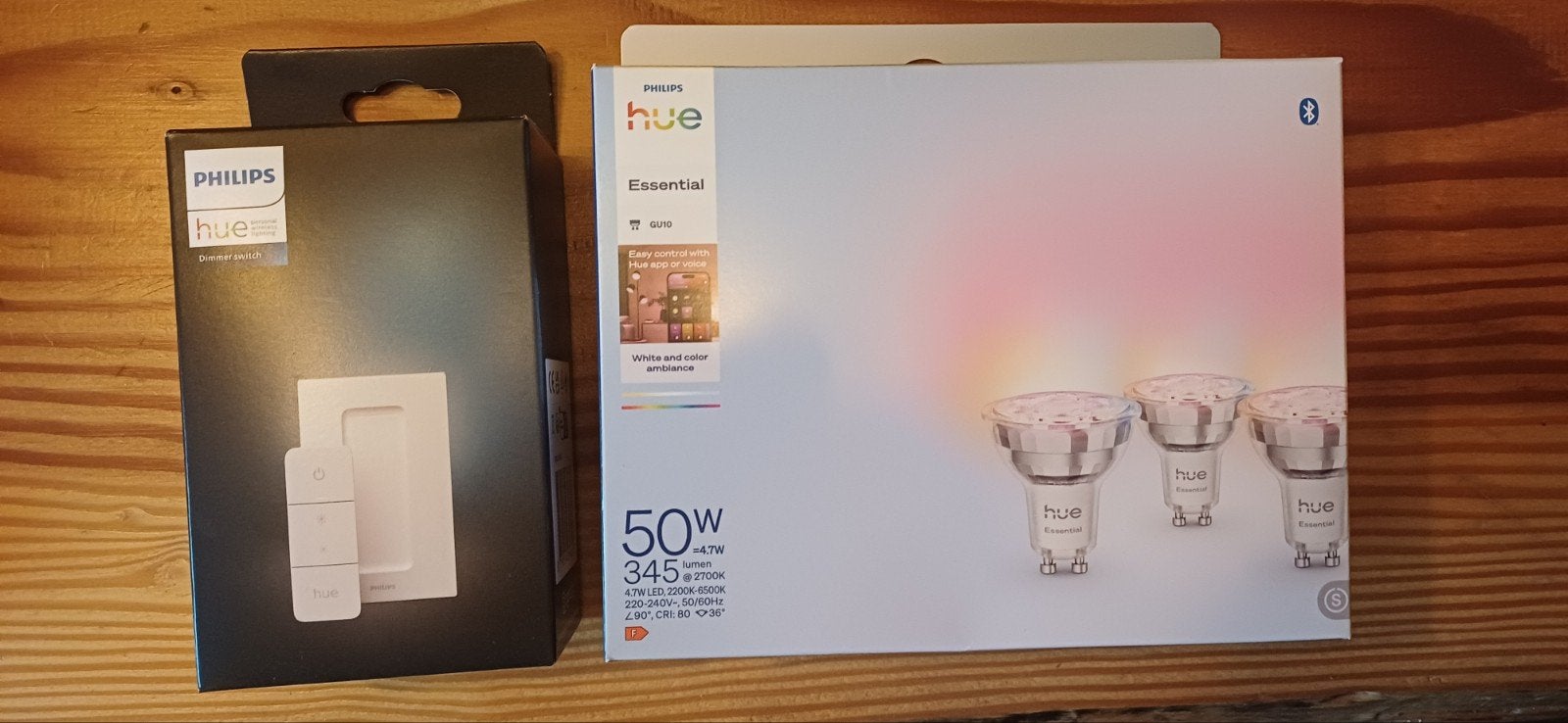 Philips Hue Starterset: 3x GU10 lampen + Dimmer, Ophalen of Verzenden
