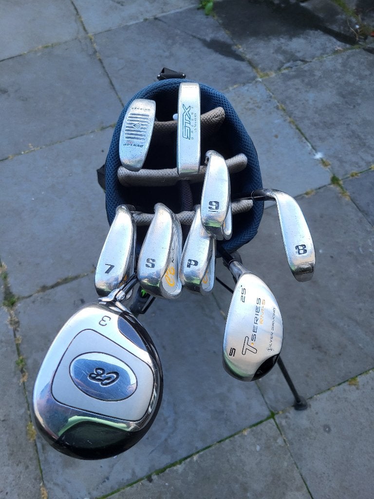 Rechtshandige beginners golfset of oefenset voor op de baan, Ophalen, Gebruikt, Set