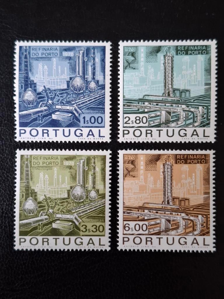 Portugal 1970 Oil Refinery in Porto, Ophalen of Verzenden, Portugal, Postfris