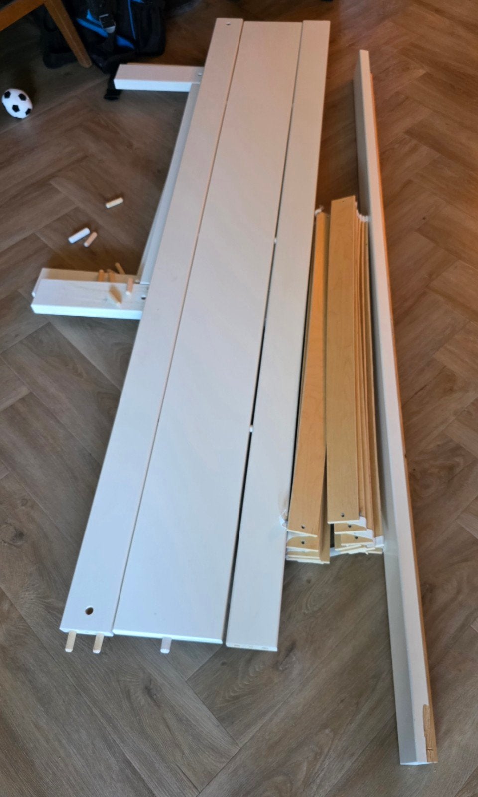 Lifetime bed wit, Ophalen, 85 tot 100 cm, Gebruikt, Lattenbodem