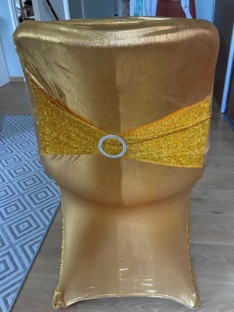 Gouden stoelhoezen, Ophalen, Goud, Textiel, Klassiek