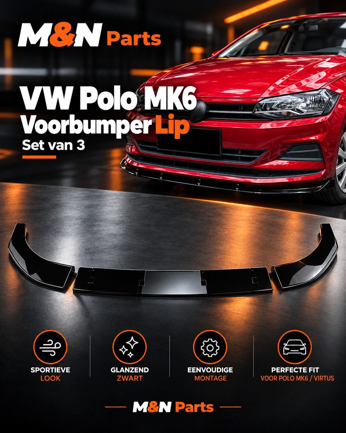 POLO GTI MK6 FRONT LIP, Ophalen of Verzenden