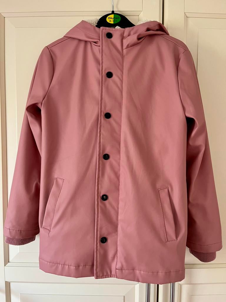 Roze Hema meisjes regenjas maat 134/140, Kinderen en Baby's, Ophalen of Verzenden, Zo goed als nieuw, Meisje, Jas