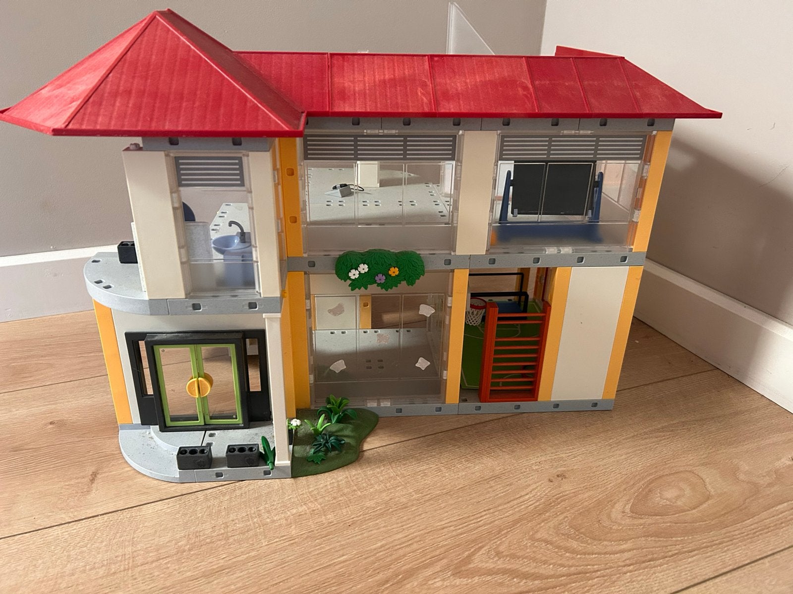 Grote Playmobil set: School, zwembad, knikkerbaan & meer!, Ophalen of Verzenden, Gebruikt