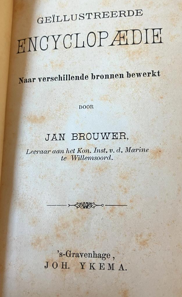 Jan Brouwer's Geillustreerde encyclopaedie 1886, Antiek en Kunst, Verzenden