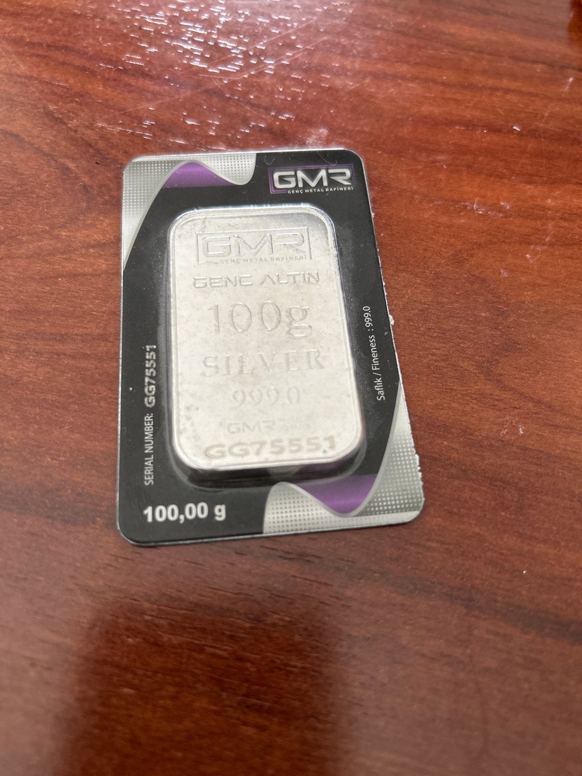Zilverbaar 100g 999 Fijn Zilver GMR, Ophalen, Zilver