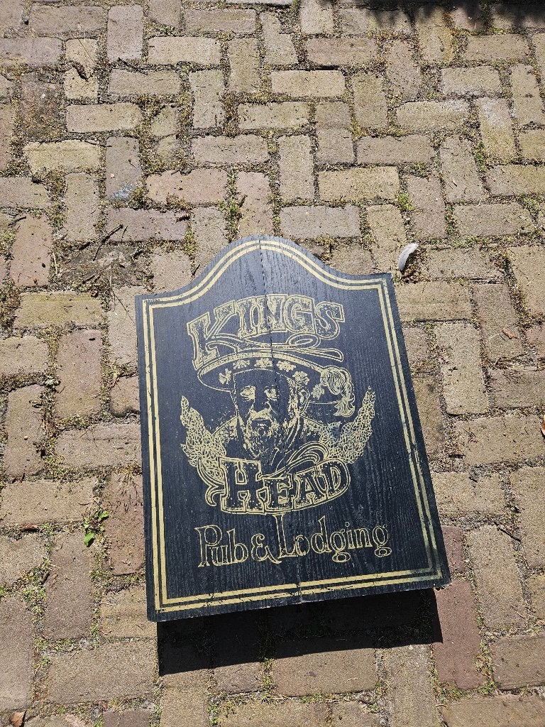 Vintage dartkast (Engelse pubstijl), Ophalen, Gebruikt, Dartbord