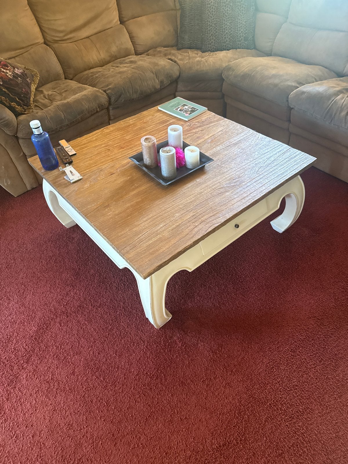 Riviera Maison Woonkamer Tafel - Zeer Goede Staat, Ophalen, Vierkant, 50 tot 100 cm, Zo goed als nieuw