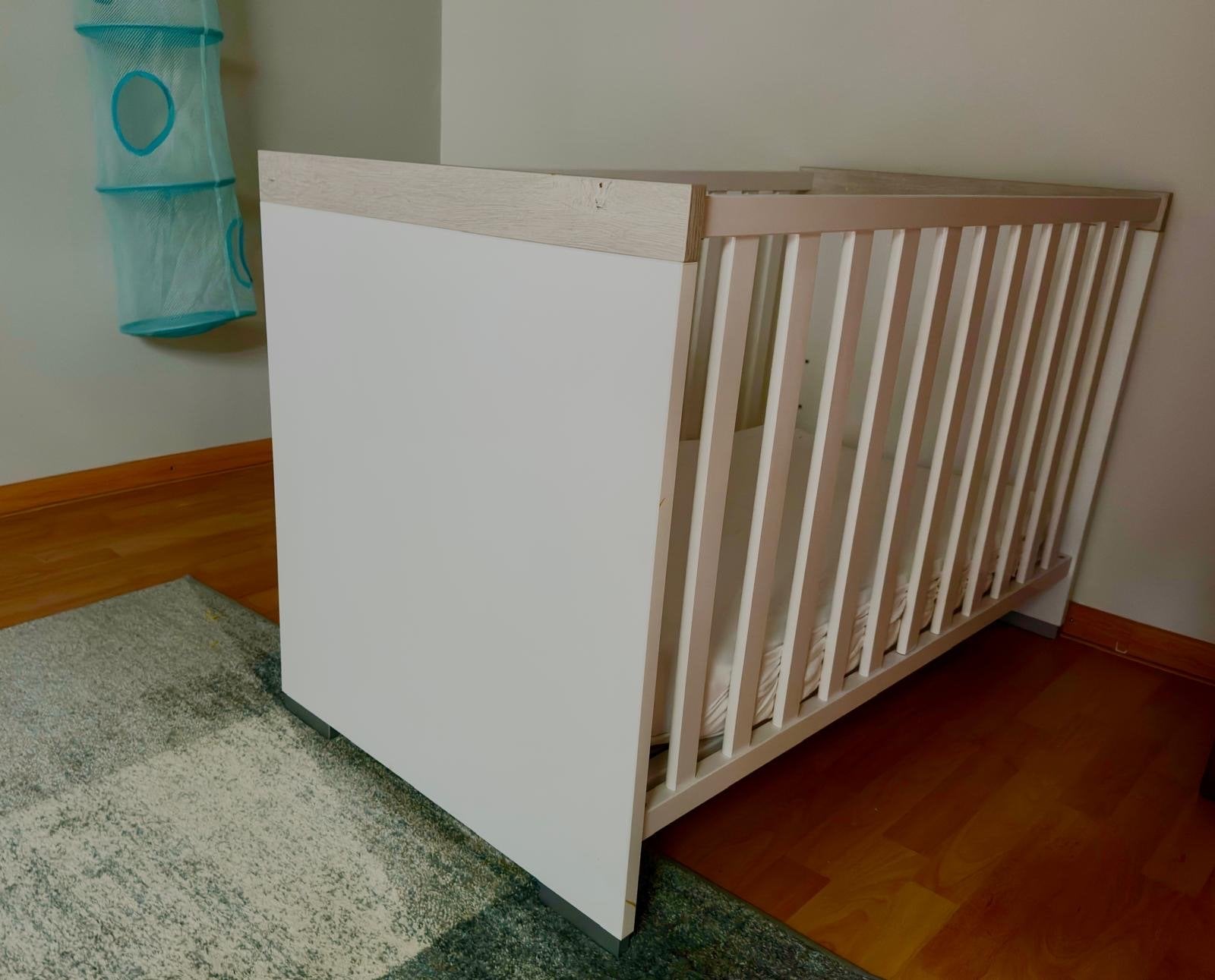 Ledikant 120x60 en Commode, Ophalen, Gebruikt, 50 tot 70 cm, 100 cm of meer