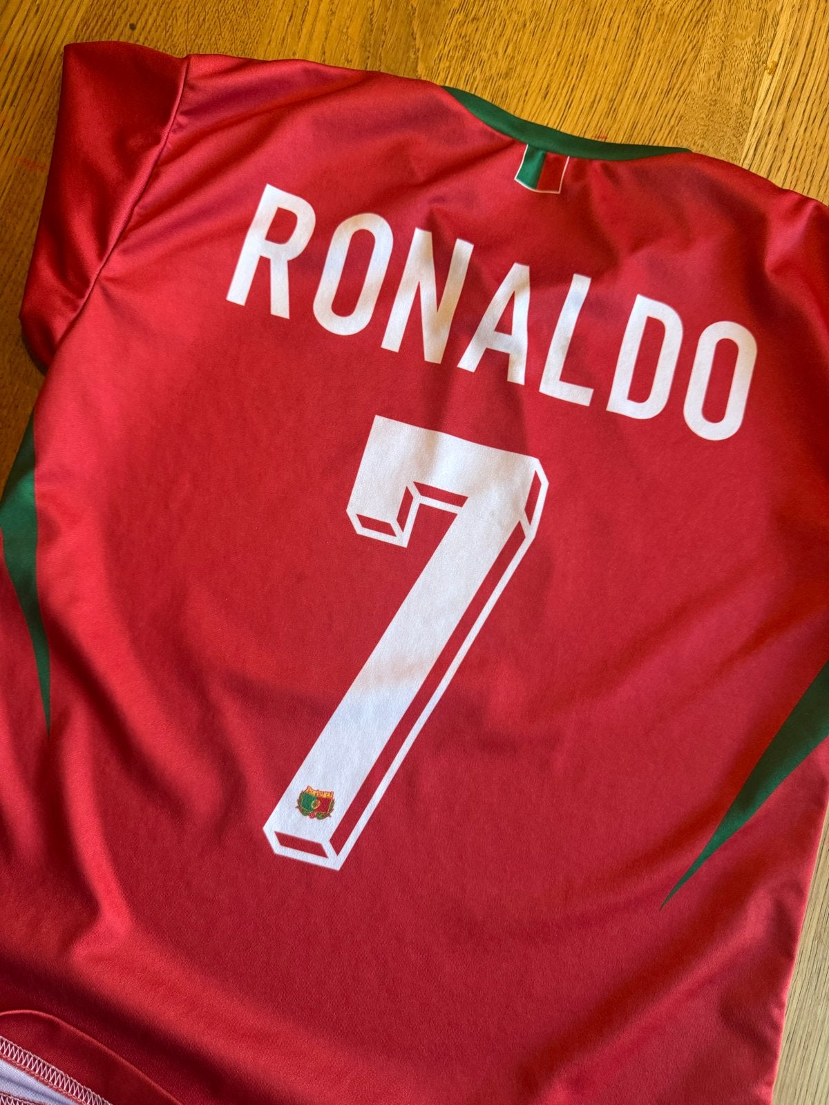 Portugal Ronaldo voetbaltenue maat 140/146, Kinderen en Baby's, Kinderkleding | Maat 140, Ophalen of Verzenden, Gebruikt, Jongen
