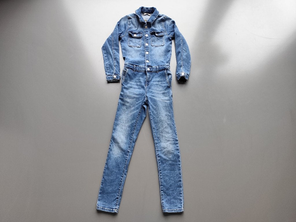 Kids Only spijkerjumpsuit - maat 146 - blauw, Gebruikt, Meisje, Kids Only, Ophalen of Verzenden