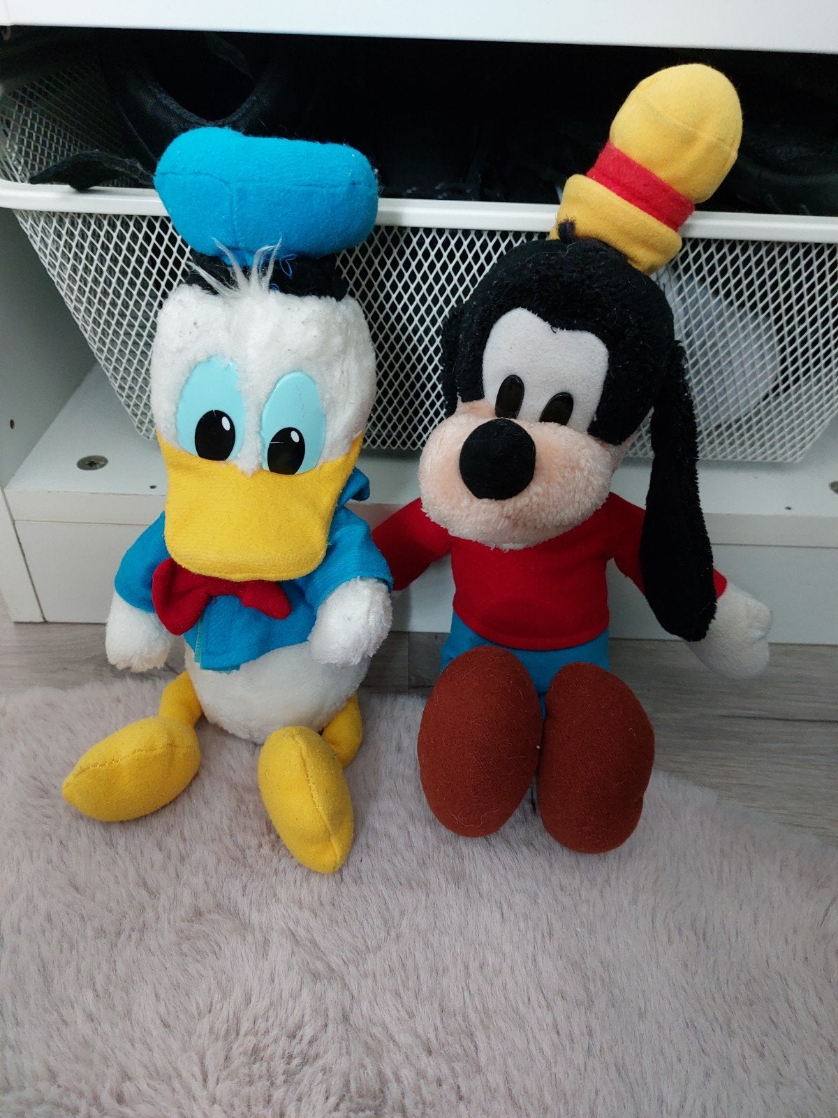 Vintage goofy en donald duck knuffels disney, Ophalen of Verzenden, Eend