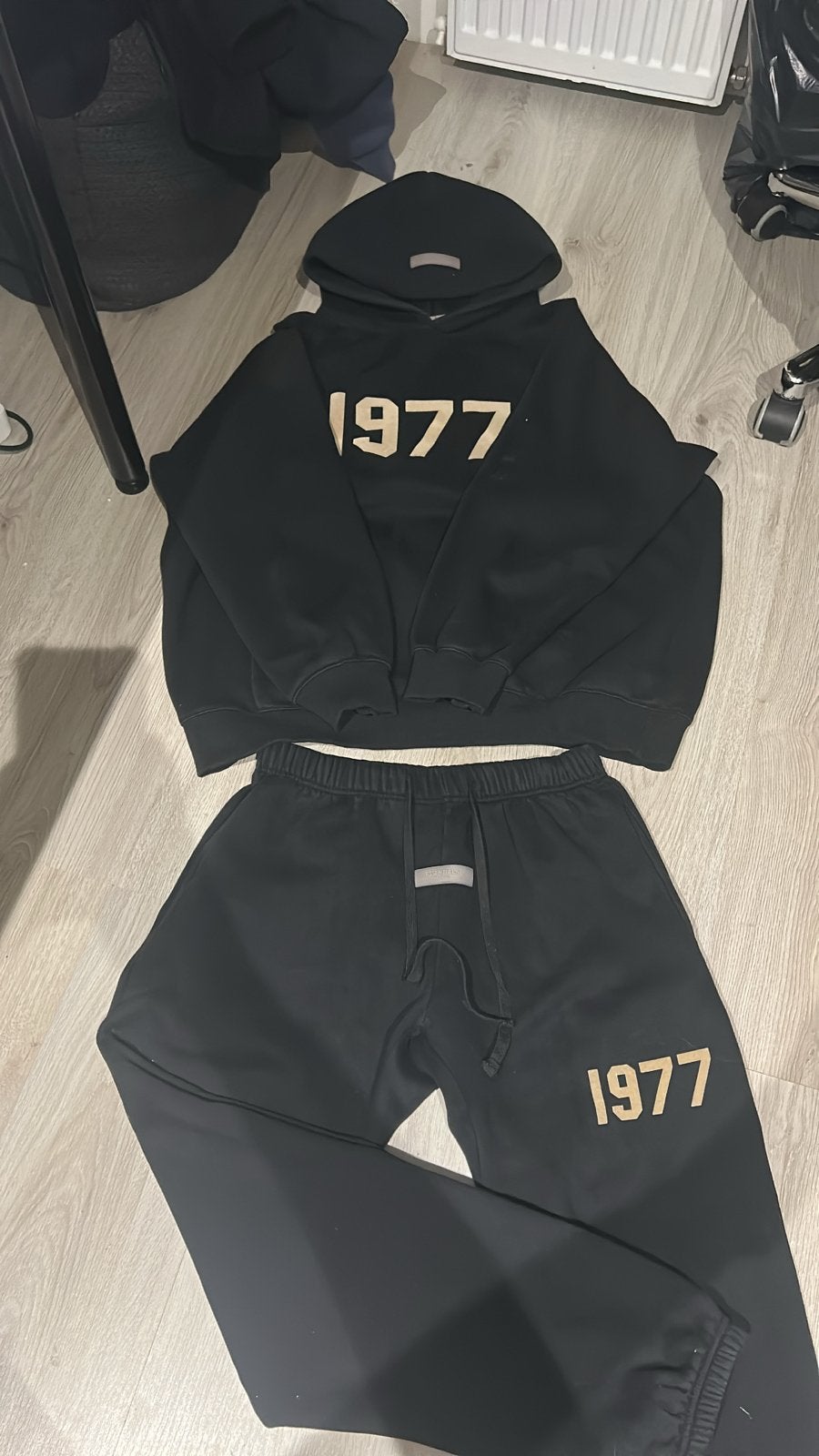 Essentials Fear of God 1977 Trainingspak Zwart, Ophalen of Verzenden, Gedragen, Maat 56/58 (XL), Zwart