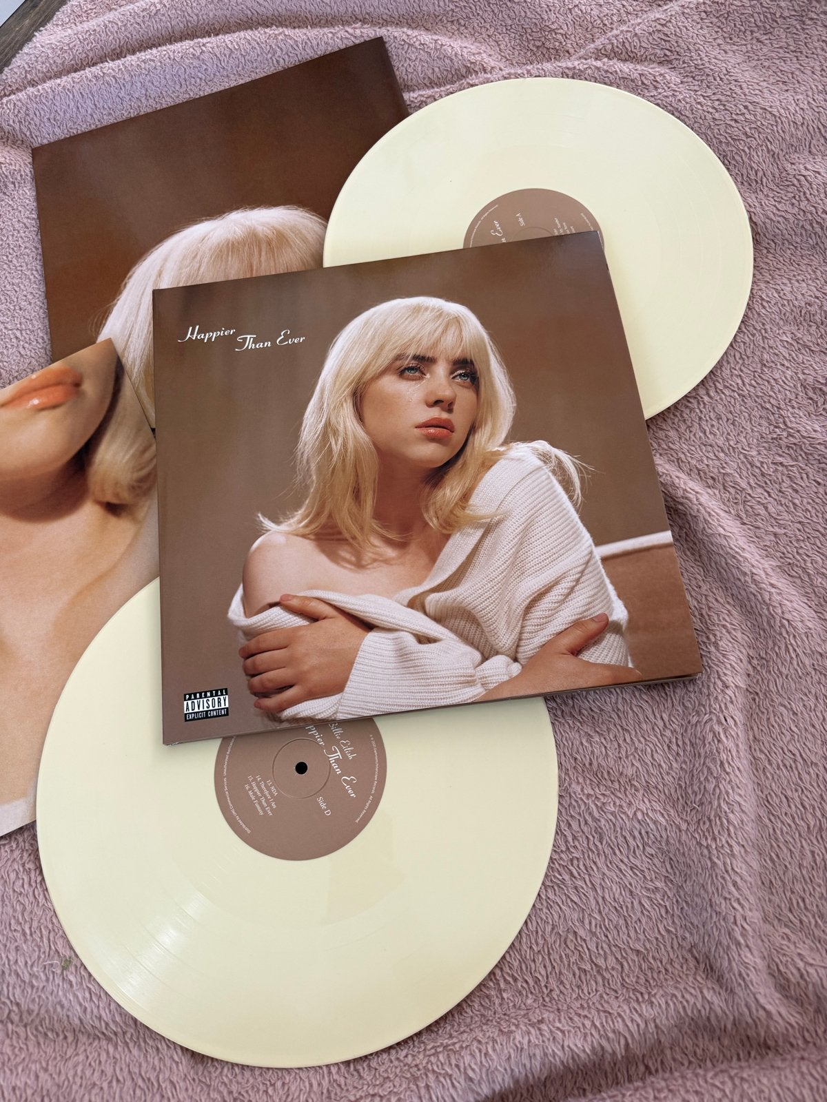 Billie Eilish - Happier Than Ever - lichtgele Vinyl LP, Cd's en Dvd's, Pop, Colored vinyl, Ophalen of Verzenden, Zo goed als nieuw