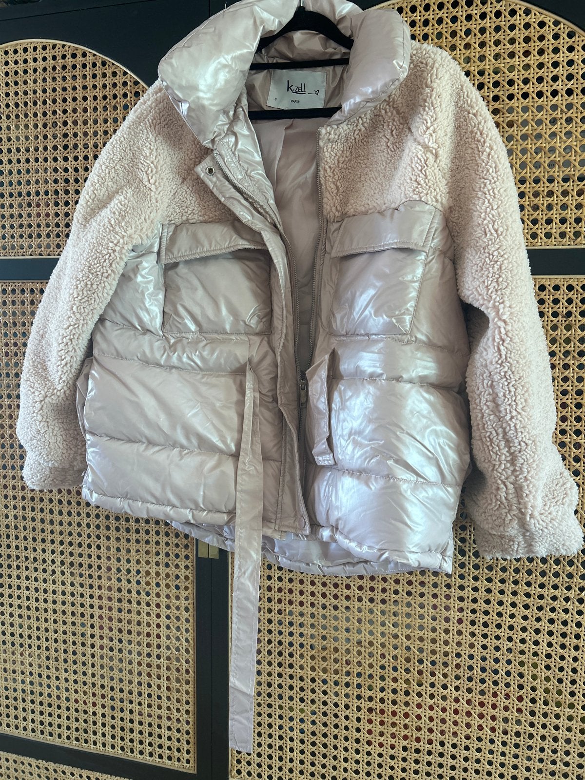 Nieuw: Oud Roze Winterjas met Teddy Details, Kleding | Dames, Ophalen of Verzenden, Nieuw, Maat 38/40 (M), Roze