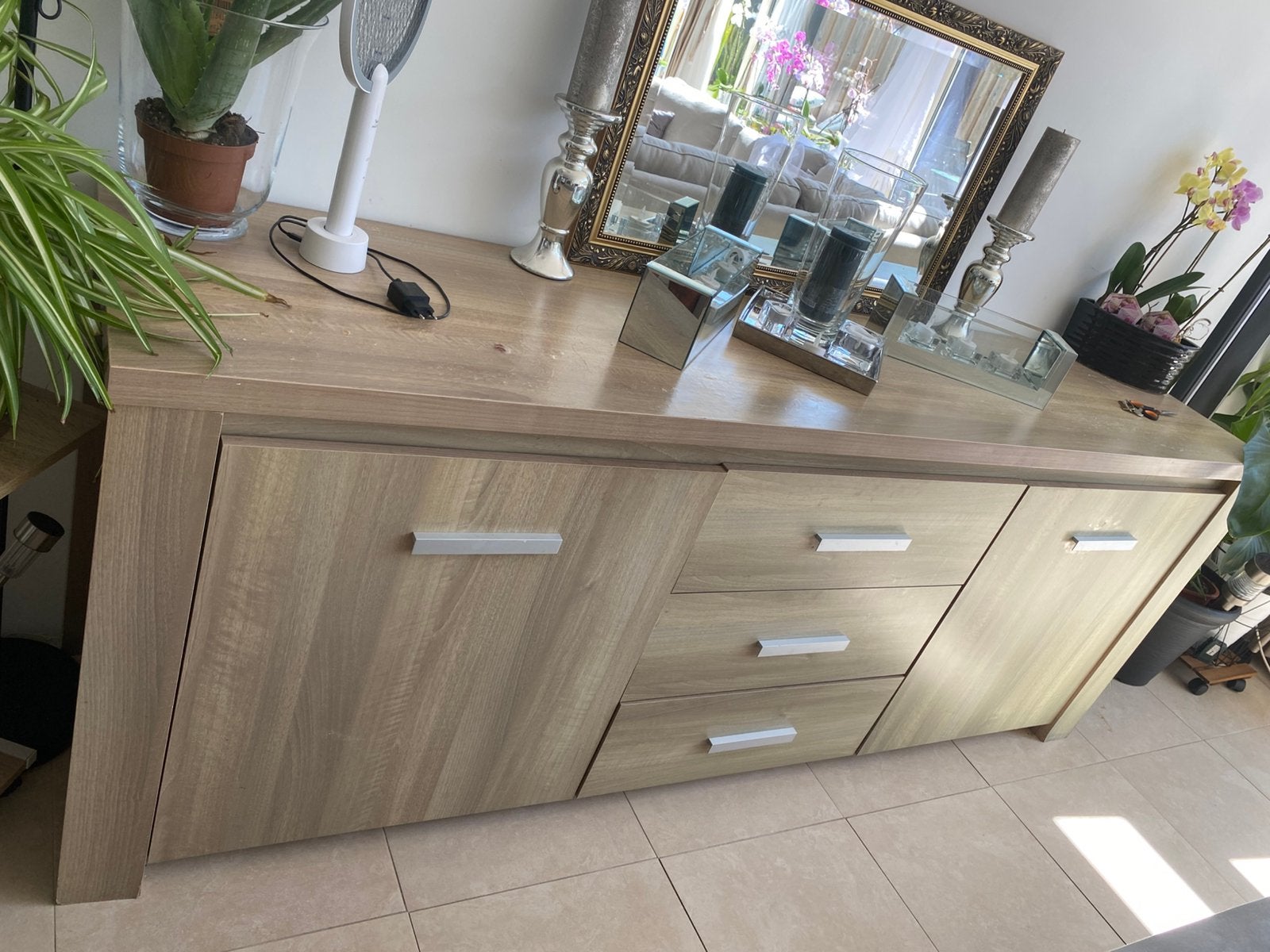 HACO Ruim houten dressoir met lades en kastdeuren, Huis en Inrichting, Ophalen, 150 tot 200 cm, Met lade(s), Zo goed als nieuw